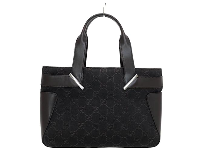 Gucci GG pattern Black Leather  ref.510829