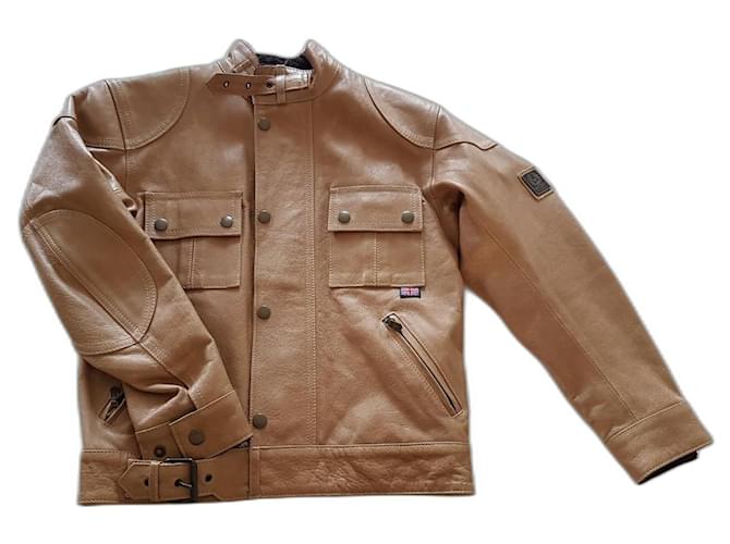 Belstaff jacket Beige Leather  ref.510846