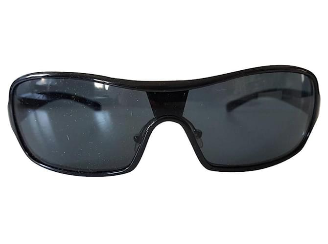 Óculos Prada Preto Metal  ref.511062
