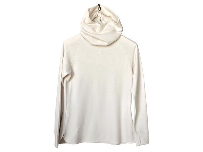 Hermès Pull Col Long Cachemire Crème
