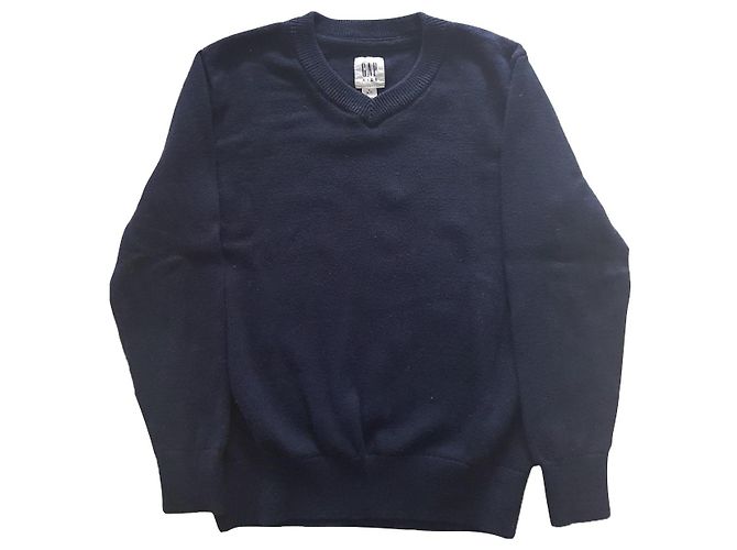 Gap pull taille. 6/7 anni Coton Bleu foncé