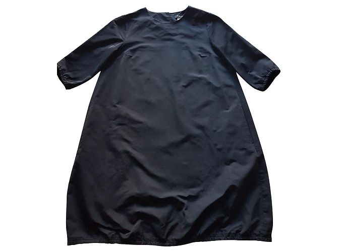 Vestido Max Mara azul de algodão e poliéster Azul escuro