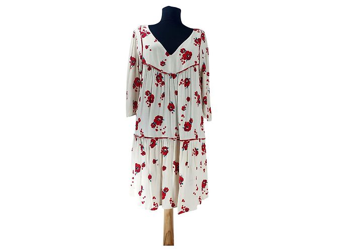 Ba&Sh Blabe Kleid Blumen Viscose Mehrfarben