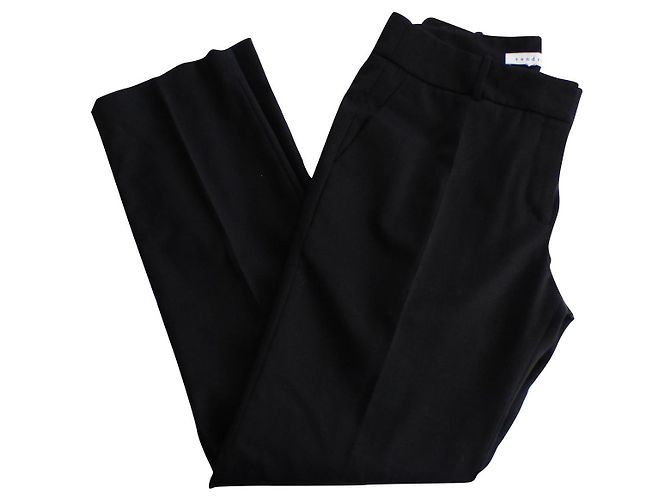 Sandro Black Pants Wool Blend Size 42