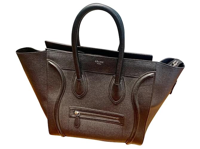 Céline luggage Black Leather  ref.511173
