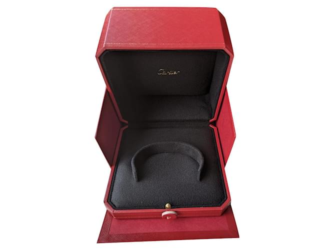 Cartier Stiff bracelet bangle cuff doublé box Love JUC paper bag Rouge  ref.511285