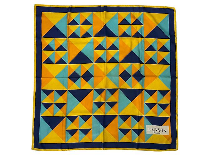 Lanvin Seidenschal mehrfarbig Mehrfarben 