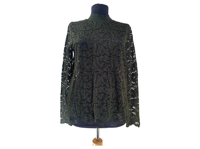Top de renda verde Samsoe & Samsoe 