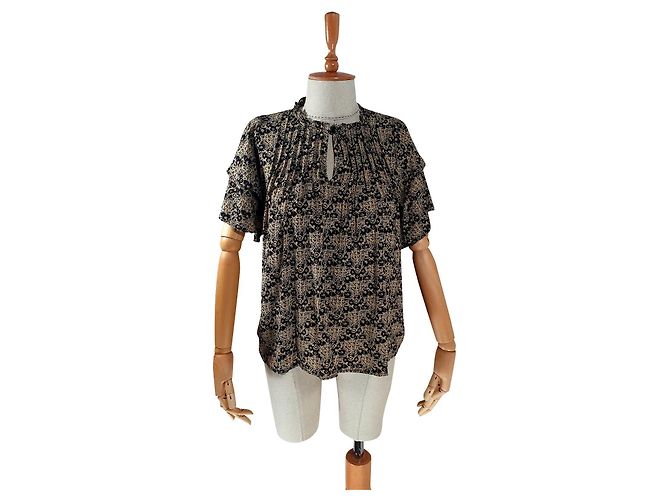 Munthe Plus Simonsen Blusa in Viscosa Multicolore