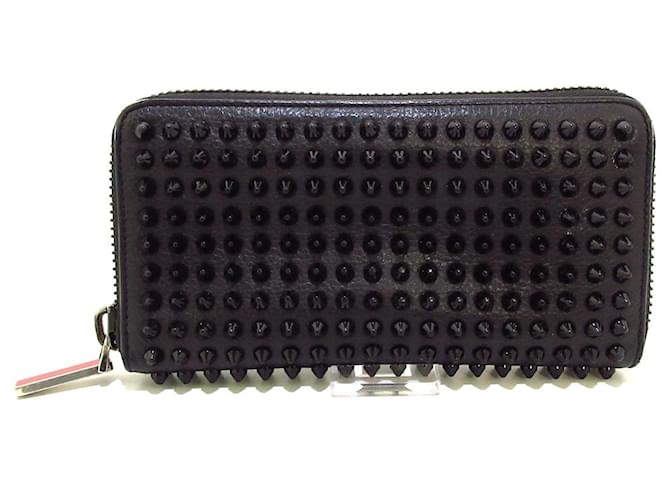 Christian Louboutin Wallet Black Leather  ref.511818