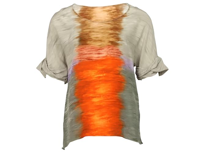 Peter Pilotto Sunset Tie Dye Print Top in Multicolor Silk  ref.511877