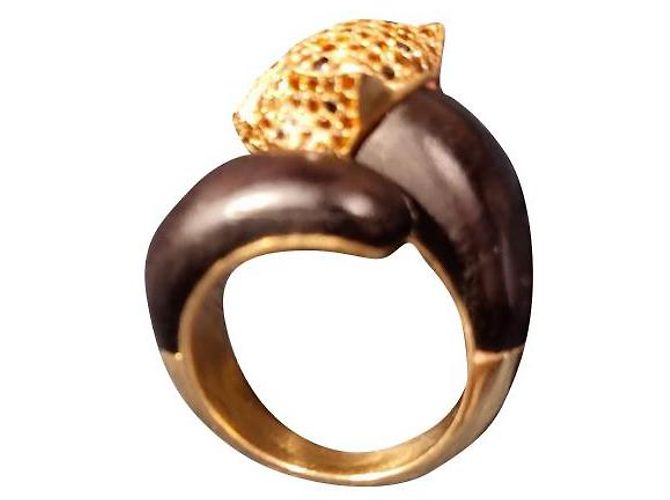 Cartier Panthère gioielli in oro giallo con diamanti e smeraldi Multicolore