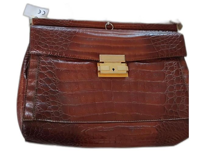 Lancel Porte-documents Caramel Cuir Exotique