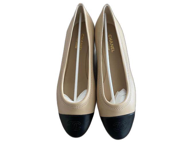Chanel ballerina Nero Beige