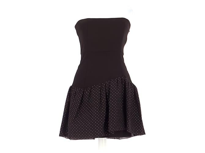 Maje Robe Schwarz Polyester  ref.512317