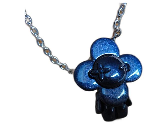 Louis Vuitton Collana VIVIENNE Blu Metallo