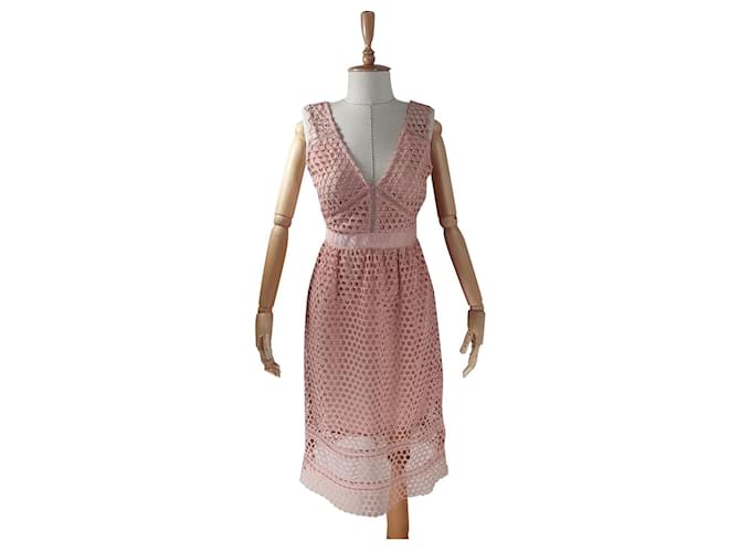 Abercrombie & Fitch Kleider Pink Polyester Viskose  ref.512556
