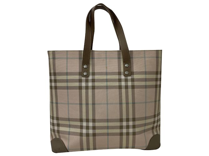 Bolsa tote Burberry Nova rosa de tecido Multicor