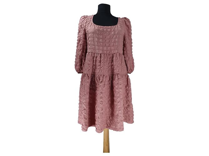 Autre Marque NA-KD Structured The Back Mini Dress Pink