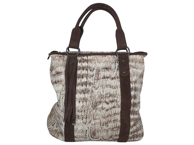 Marc Cain Handbag Leather and Synthetic Multi Color Multiple colors