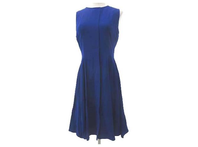 *[Gebraucht] PROENZA SCHOULER Einteiliges, knielanges, ärmelloses Kleid mit Band am Rücken 4 etwa S Größe blau Acetat  ref.512610