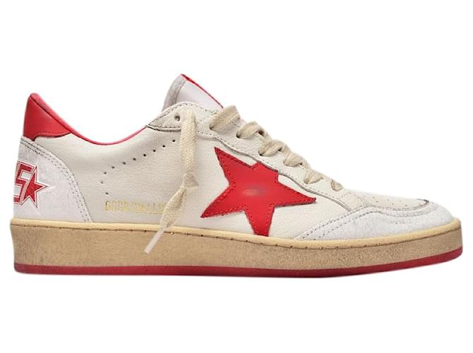 Golden goose on sale blanche et rouge