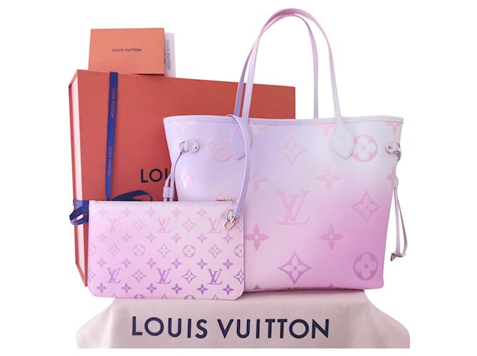 Louis Vuitton Bolso tote Neverfull MM Edición Primavera Multicolor Cuero Lienzo  ref.513031