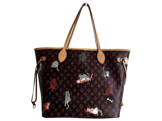 Louis Vuitton Neverfull MM Catogram Marron