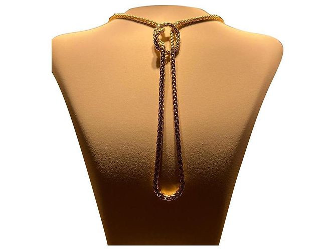 Autre Marque Collar largo de oro amarillo Wempe Dorado
