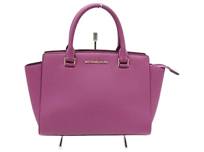 Michael Kors Handbag Purple Leather ref.513150 Joli Closet