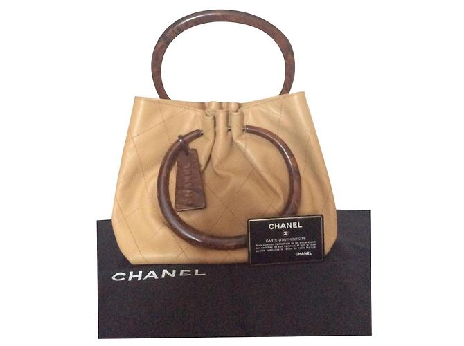 CHANEL Lammfell Hellbraun