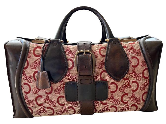 Borsa da Dottore Céline in Pelle Marrone