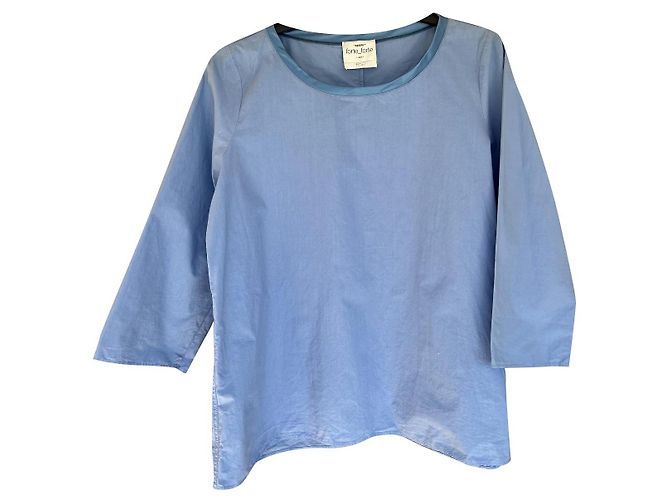 Blusa Forte Forte in cotone blu