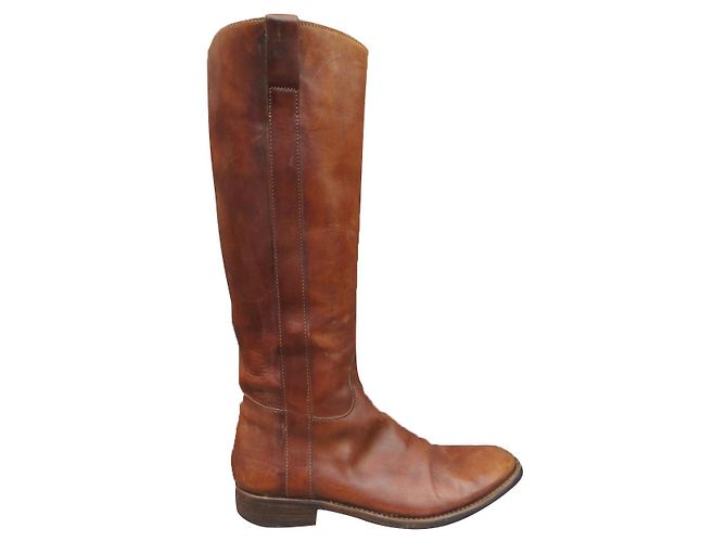 Autre Marque Regain leather riding boots brown size 38