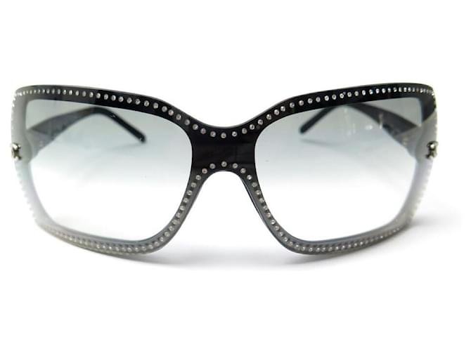 Chanel sunglasses 4017 LOGO CC STRASS BLACK METAL SUNGLASSES BOX ref.316476  - Joli Closet