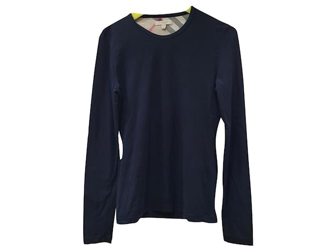 Burberry blue serafino sweater Navy blue Cotton  ref.513914