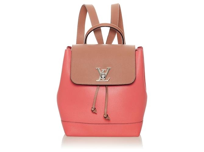 Louis Vuitton Pink Mini Lockme Backpack Leather Pony-style