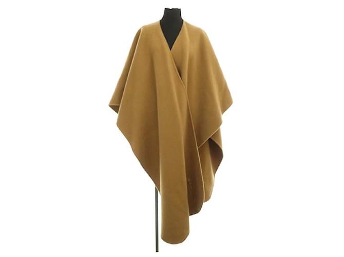 *[Used] JW Anderson CAPE SCARF Sleeveless wool jacket Cape ONE SIZE Camel Brown  ref.514195