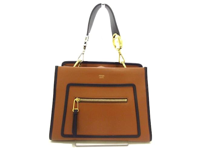 Fendi Runaway Brown Leather  ref.514429