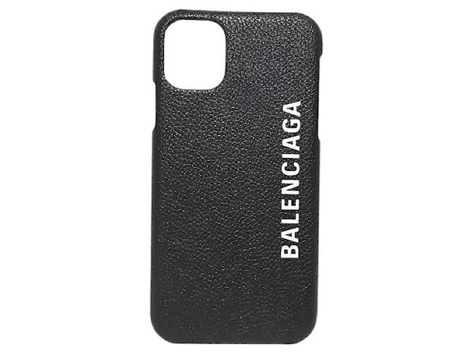 Balenciaga phone Black Leather  ref.514506