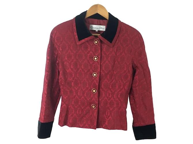 Christian Dior Jaguar / Jacket / 9 / Rayon / RED / Total pattern