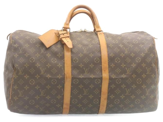 Louis Vuitton Keepall 55 Brown Cloth  ref.514627