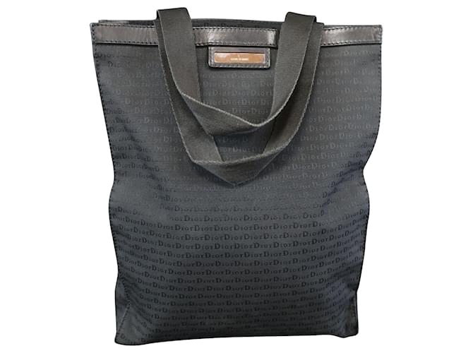 DIOR HOMME - Einkaufstasche aus schwarzem Nylon mit DIOR-Logo  ref.514846