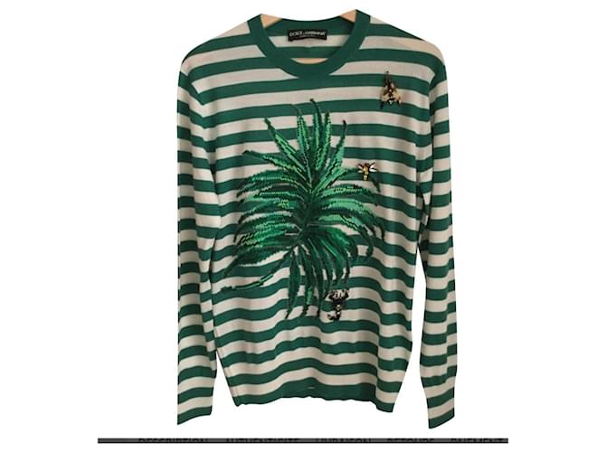 Dolce & Gabbana Knitwear Green Cashmere  ref.515043