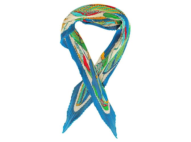 Hermès Cachecol de seda Hermes Multicor