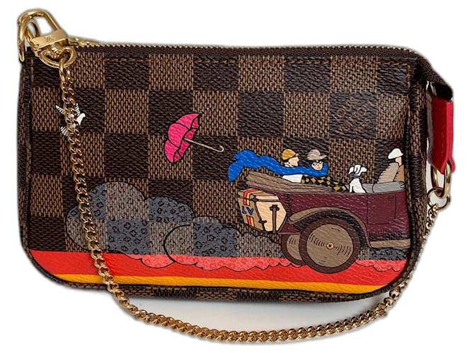Louis Vuitton Handbags Brown Cloth  ref.515286