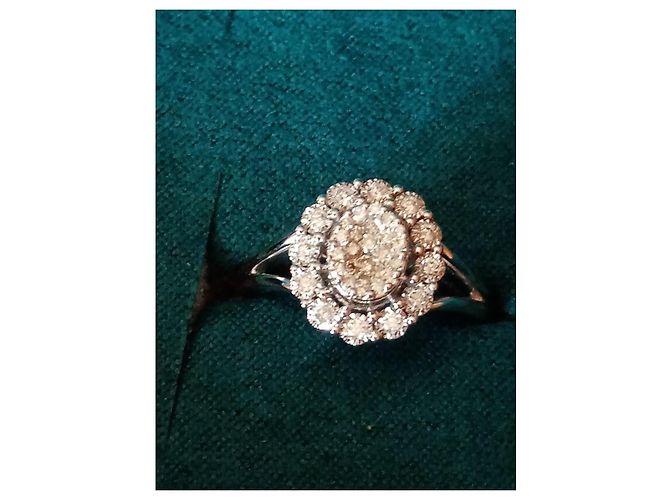 Autre Marque Anello Diamond & Co My Only Love in oro bianco e diamanti Argento