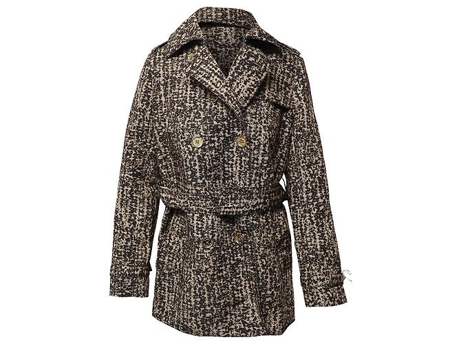 Trench coat estampado Michael Kors em poliéster marrom