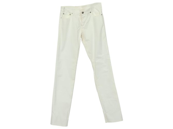 Calça bordada Iceberg x Os Simpsons em algodão creme Branco Cru