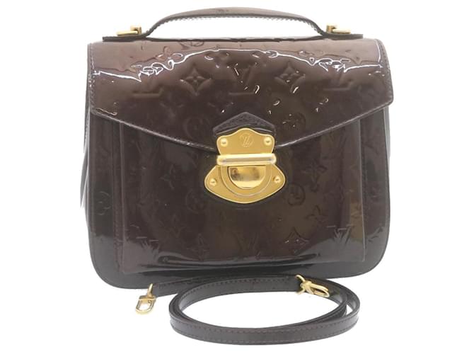 Mirada patent leather handbag Louis Vuitton Burgundy in Patent